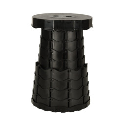 Skladacia stolička pre domáce záhradné kepovanie-  čierna