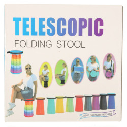 Skladacia stolička pre domáce záhradné kepovanie-  čierna