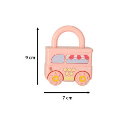 Vzdelávacia puzzle hra autíčka visiace zámky senzorická hračka Montessori