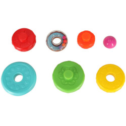 Pyramídová veža vzdelávacie zmyslové puzzle farebné Montessori