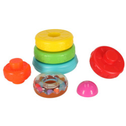 Pyramídová veža vzdelávacie zmyslové puzzle farebné Montessori