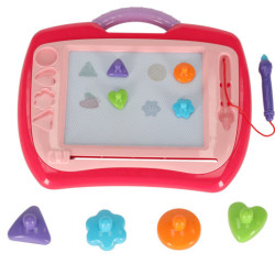 Magnetická tabuľa na kreslenie plniace pero pečiatky ružová