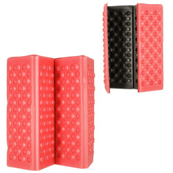 Skladacia penová podložka na turistické sedenie červená