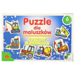 ALEXANDER Puzzle pre batoľatá - stavebné stroje 2+