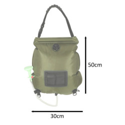 Solárna kempingová sprcha 20L XXL s teplomerom