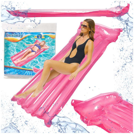 BESTWAY 44013 Nafukovací matrac na plávanie ružový