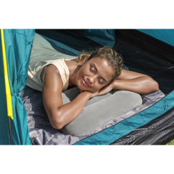 BESTWAY 67121 Cestovný nafukovací vankúš z velúru sivý