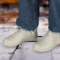 Nepremokavé chrániče topánok wellingtons M sivá veľkosť 35-38