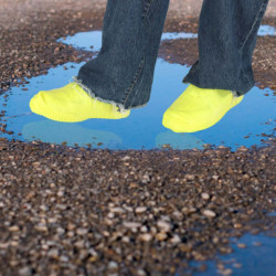 Nepremokavé chrániče topánok wellingtons S žltá veľkosť 26-34