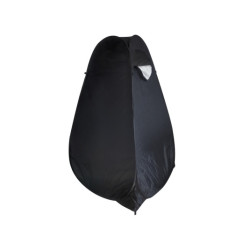 Stanová sprcha šatňa prenosné wc čierna