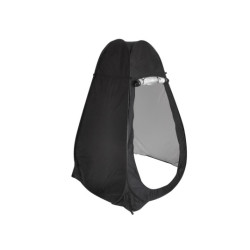 Stanová sprcha šatňa prenosné wc čierna