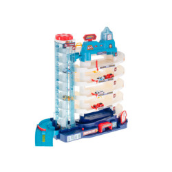 Parkovacia garáž 5 úrovní elektrický výťah + rohož + 8 áut