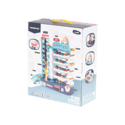 Parkovacia garáž 5 úrovní elektrický výťah + rohož + 8 áut