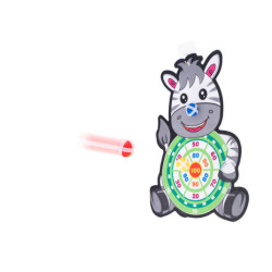 Šípky na suchý zips bezpečný terč- Zebra