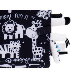 Zmyslová kniha mäkké safari chvosty zvierat