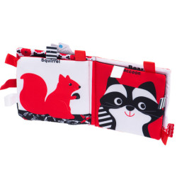 Senzorické značky na uhryznutie knihy Kontrastný les