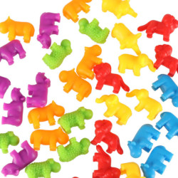 Zvieracie safari vzdelávacie učenie sa počítať montessori 36el.