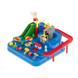 Prekážková dráha interaktívne parkovisko závodné sanitka policajné auto XL