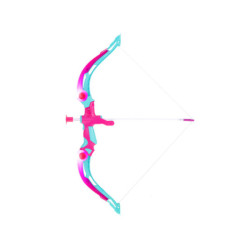 Luk so šípmi a terčom, ružový