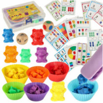 Medvedíky vzdelávacie učenie sa počítať montessori 44el.