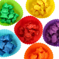 Medvedíky vzdelávacie učenie sa počítať montessori 44el.