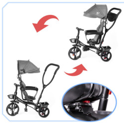 Trojkolka Fix Lite šedá