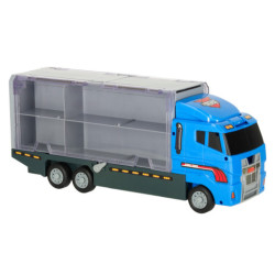 Transportér TIR launcher + kovové autá polície