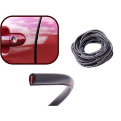 Profil nárazníka na okraji dverí auta 5 m čierny