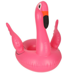 Nafukovací detský pontón na kolesách flamingo