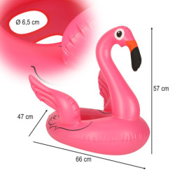 Nafukovací detský pontón na kolesách flamingo