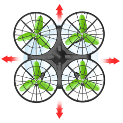 RC dron 2,4 GHz bez hlavy