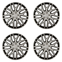 Puklice pre Škoda 16 Dakar NC silver and black