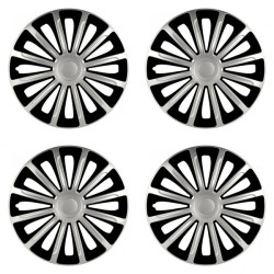 Puklice pre Škoda 16 TREND silver and black