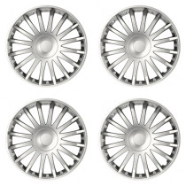 Puklice pre Škoda 16 CRYSTAL silver