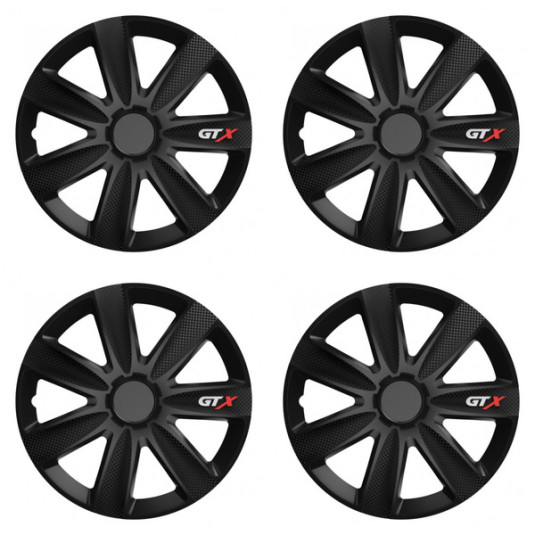 Puklice pre Škoda 16 GTX CARBON black