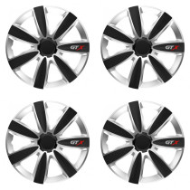 Puklice pre Škoda 15 GTX CARBON silver/black