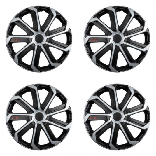 Puklice Evo black&silver 14