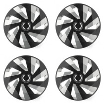 Puklice pre Škoda 14 Vector RC black and silver