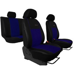 Poťahy pre OPEL ASTRA IV (2009-2015) Exclusive Alcantara (Alcantara-koža) modrá (vyp)