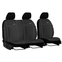 Poťahy pre VOLKSWAGEN VW T6 2+1 (od 2015) Comfort (Alcantara) tmavo šedá (vyp)