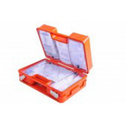 Kufrík prvej pomoci plastový s prepážkami