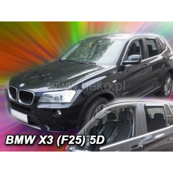Deflektory BMW X3 F25 5D (+zadné) (od 2010-2017)