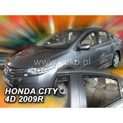 Deflektory HONDA City 4D (+zadné) (od 2008)