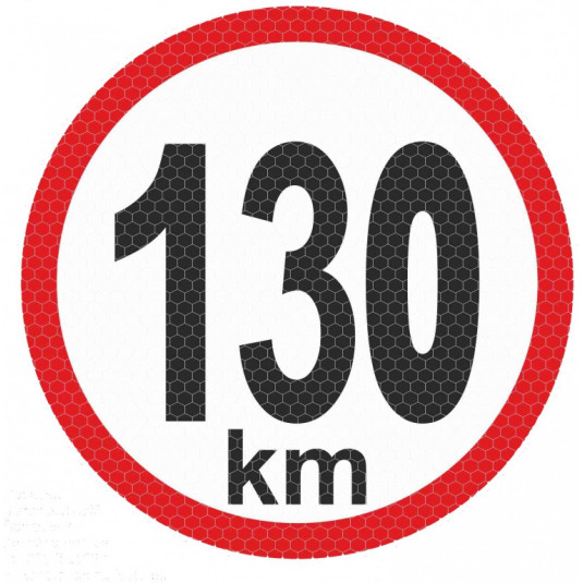 Samolepka reflexná malá - 130km