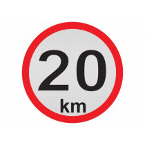 Samolepka reflexná veľká - 20km