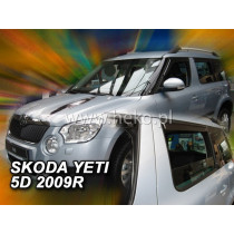 Deflektory ŠKODA Yeti 5D (+zadné) (2009-2017)
