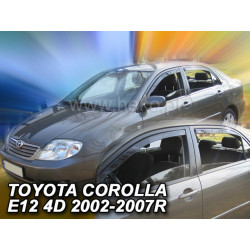 Deflektory TOYOTA Corolla 4/5D (+zadné) HB (2002-2007)