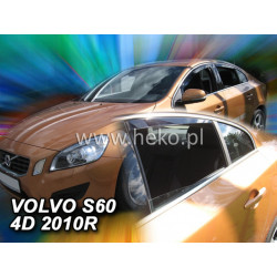 Deflektory VOLVO S60 4D (+zadné) (od 2010)