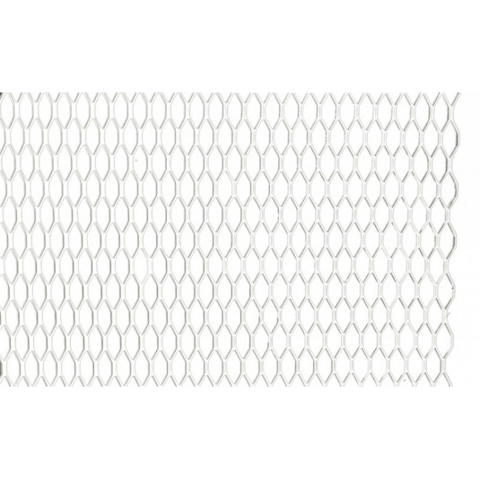 Hliníková mriežka strieborná, oko 6x16mm