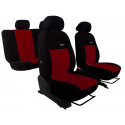 Autopoťahy Elegance bordovo-čierne (velour-velour)